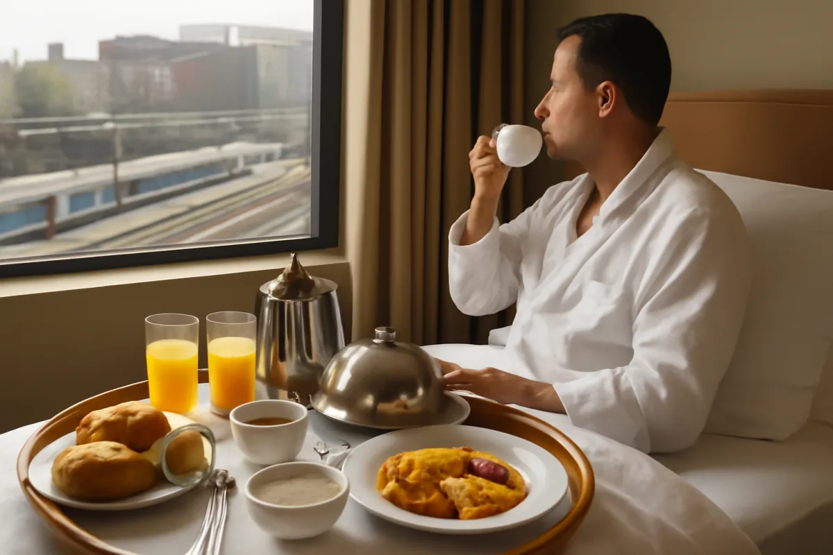 Colazione in camera negli hotel vicino alla stazione: quando chiederla conviene davvero