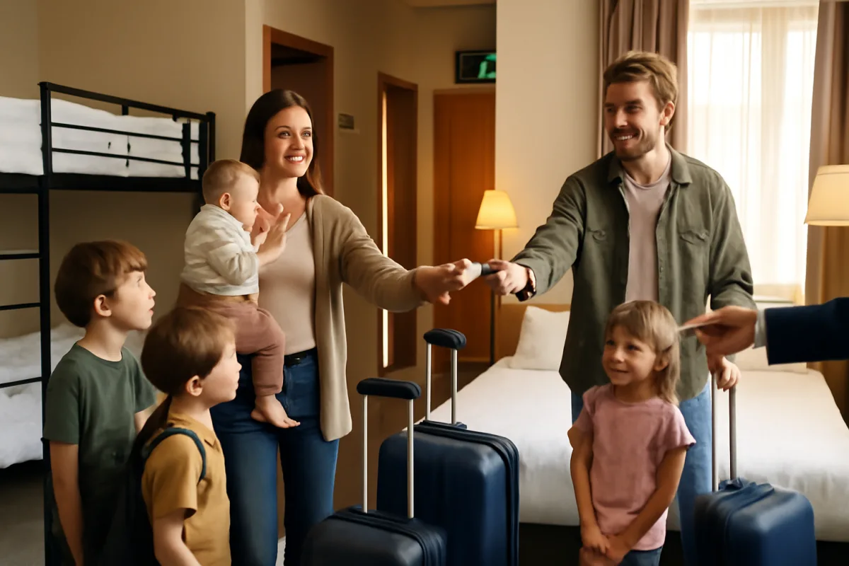 Hotel stazione per famiglie numerose: camere triple e quadruple pronte senza supplementi nascosti