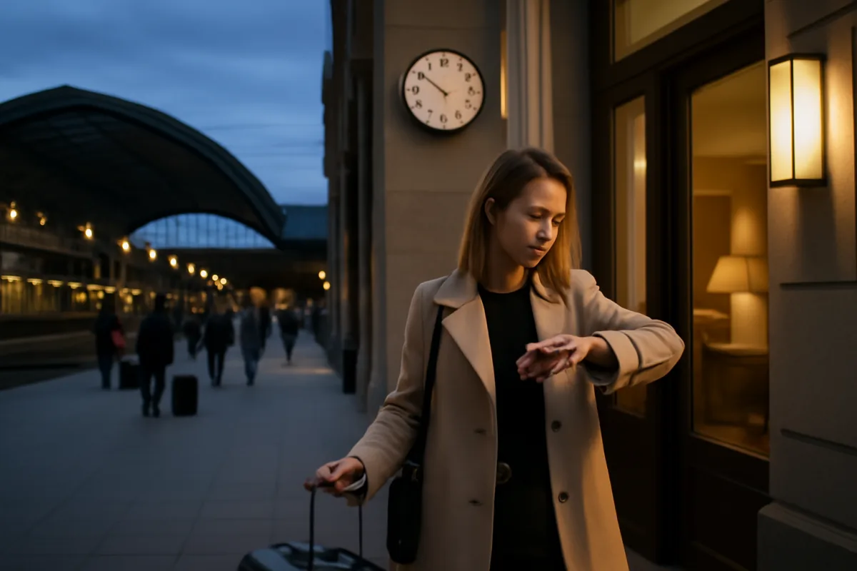Qual è la fascia oraria migliore per arrivare in hotel vicino alla stazione? Un segreto per evitare code