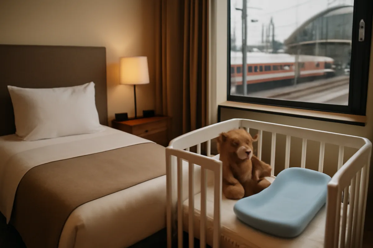 Hotel vicino alla stazione e servizi baby: comfort invisibili ma fondamentali per i piccoli ospiti